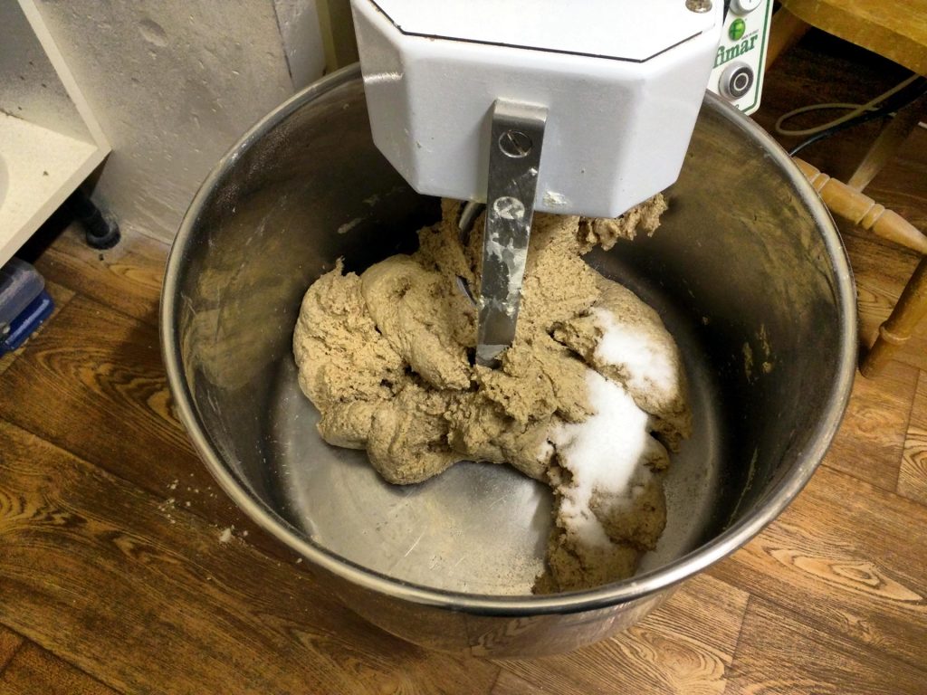 Wholemeal in the mixer